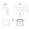 Миниатюра фото заглушка deko-light end cap f-et-02-12 set 2 pcs 978641 | 220svet.ru