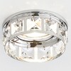Миниатюра фото встраиваемый светильник ambrella light crystal k101 cl/ch | 220svet.ru