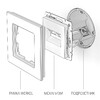 Миниатюра фото розетка двойная ethernet rj-45 werkel слоновая кость w1181103 | 220svet.ru