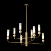 Миниатюра фото потолочная люстра на штанге crystal lux simply sp8 brass | 220svet.ru