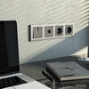 Миниатюра фото розетка с заземлением графит матовый werkel w1171064 | 220svet.ru