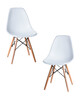 Миниатюра фото набор 2 шт стул обеденный dobrin dsw lmzl-pp638-n2_lb-mtr_w-02-11513 | 220svet.ru