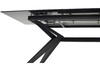 Миниатюра фото стеклянный стол раскладной woodville urbino 180 керамика matte statuario белый мрамор матовый / черный 539687 | 220svet.ru