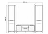 Миниатюра фото готовая гостиная комплектация 8 woodville иадама кашемир / кашемир 620701 | 220svet.ru