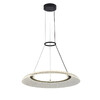 Миниатюра фото подвесной светодиодный светильник delight collection od2501-d60 gold/black | 220svet.ru