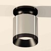 Миниатюра фото комплект накладного светильника ambrella light techno spot xs7405022 psl/pbk серебро полированное/черный полированный (n7926, c7405, n7031) | 220svet.ru