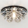 Миниатюра фото встраиваемый светильник ambrella light crystal k440 bk | 220svet.ru