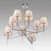 Миниатюра фото потолочная люстра на штанге lumion karmen 8279/8 хром | 220svet.ru