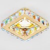 Миниатюра фото встраиваемый светильник ambrella light crystal k110 pr/g | 220svet.ru