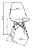 Миниатюра фото набор 2 шт стул обеденный dobrin dsw lmzl-pp638-n2_lb-mtr_w-02-11513 | 220svet.ru