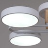 Миниатюра фото светильник потолочный reluce 03322-0.3-06 wh+wood | 220svet.ru
