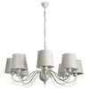 Миниатюра фото подвесная люстра arte lamp orlean a9310lm-8wg | 220svet.ru