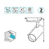 Миниатюра фото трековый светодиодный светильник gauss track light led tr068 | 220svet.ru