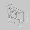 Миниатюра фото заглушка двойная для текстильной ленты maytoni accessories for system parity tra130becduo-b | 220svet.ru