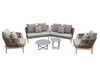 Миниатюра фото диван bayley угловой уличный серый garda decor 129kn-03042 | 220svet.ru