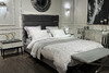 Миниатюра фото кровать двуспальная велюровая garda decor gy-07959 | 220svet.ru