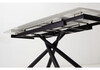 Миниатюра фото стол раскладной woodville rivoli matt white marble sintered stone / black 493170 | 220svet.ru