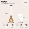 Миниатюра фото подвесной светильник maytoni roots mod192pl-01w | 220svet.ru