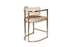 Миниатюра фото стул полубарный велюр garda decor 76ar-603gold-bg | 220svet.ru