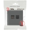 Миниатюра фото розетка эра arktik 16-3110-06 комбинированная rj45+tv графит б0070499 | 220svet.ru