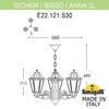 Миниатюра фото подвесной уличный светильник fumagalli sichem/anna 3l e22.120.s30.axf1r | 220svet.ru