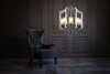 Миниатюра фото подвесная люстра lumina deco vigatto ldp 1224-8 chr | 220svet.ru