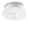 Миниатюра фото основание для светильника ideal lux rosone metallo 1 luce bianco | 220svet.ru