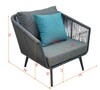 Миниатюра фото кресло garda decor 129kn-02611 | 220svet.ru