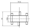Миниатюра фото соединитель deko-light connector mia straight, white 930247 | 220svet.ru