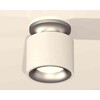 Миниатюра фото комплект накладного светильника ambrella light techno spot xs7510101 swh/mch белый песок/хром матовый (n7928, c7510, n7013) | 220svet.ru