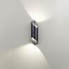 Миниатюра фото уличный настенный светодиодный светильник odeon light basti 6659/10wl черный | 220svet.ru