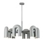 Миниатюра фото подвесная люстра inodesign fanny gray 6 40.8055 | 220svet.ru