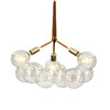 Миниатюра фото подвесная люстра bulbs delight collection 9087/3 brown | 220svet.ru