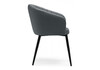 Миниатюра фото стул на металлокаркасе woodville моншау темно-серый велюр / черный 583437 | 220svet.ru