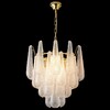 Миниатюра фото подвесная люстра crystal lux fontain sp8 gold | 220svet.ru