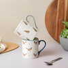 Миниатюра фото кружка фарфоровая hare mikasa grey/white 280 мл kitchen craft | 220svet.ru