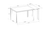 Миниатюра фото стол обеденный раскладной garda decor 83mc-1948dt wh | 220svet.ru
