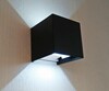 Миниатюра фото уличный настенный светодиодный светильник kink light куб 08585,19(4000k) | 220svet.ru
