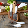 Миниатюра фото набор ножей для сыра (ножи 4 шт., подставка для ножей 1 шт.) kitchen craft | 220svet.ru